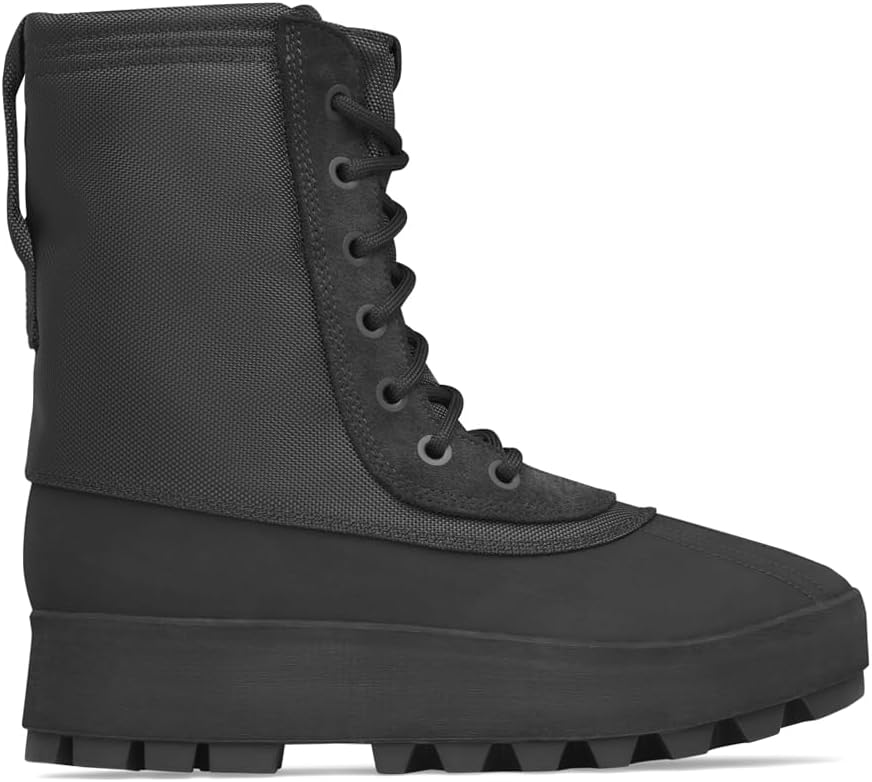 

Мужские кроссовки adidas Yeezy 950 с круглым носком и шнуровкой, повседневные ботинки до щиколотки - черные