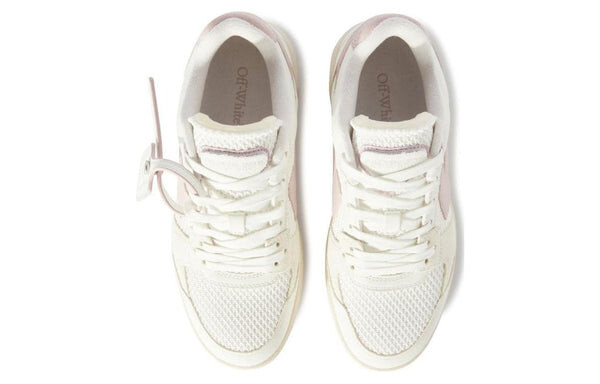 Кроссовки slim out of office leather sneakers 'white pink' Off-White, белый — фото 4