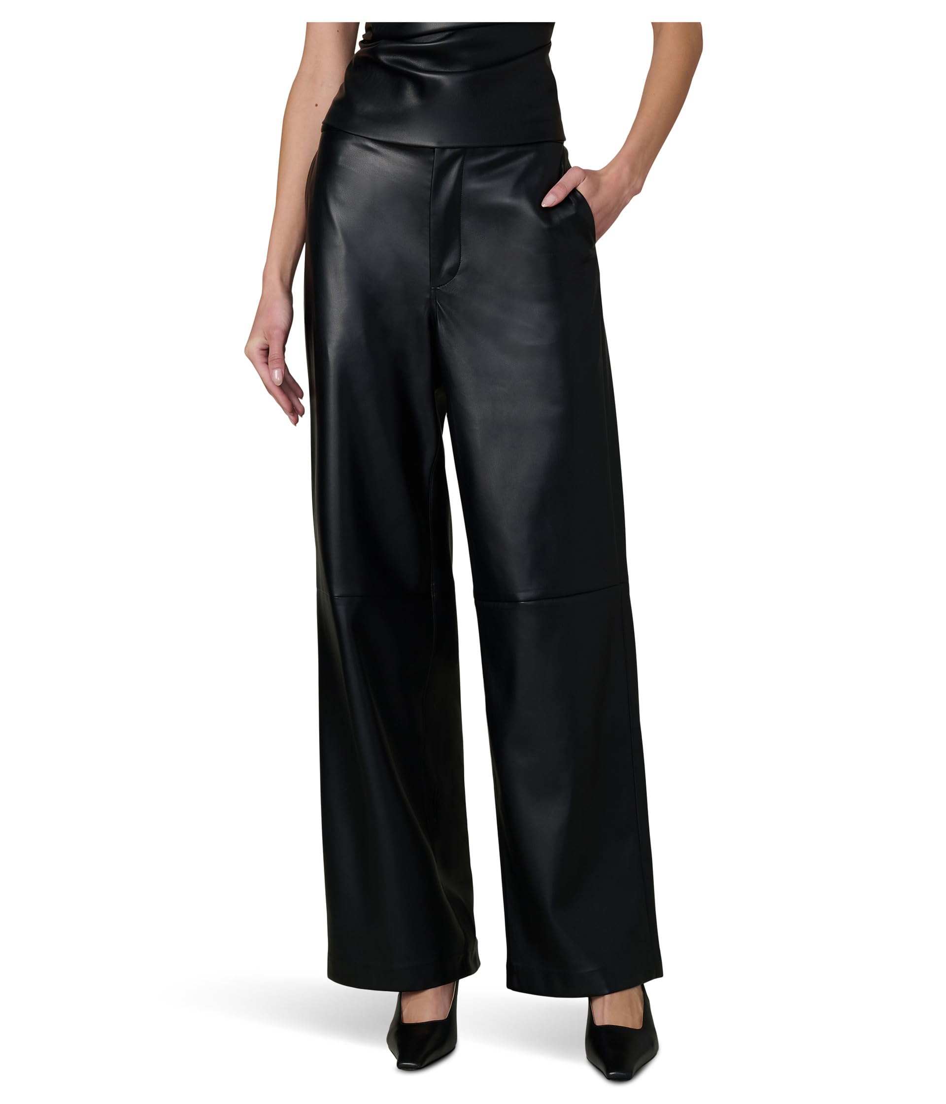 

Джинсы Joe's Jeans The Vegan Leather Trousers, черный