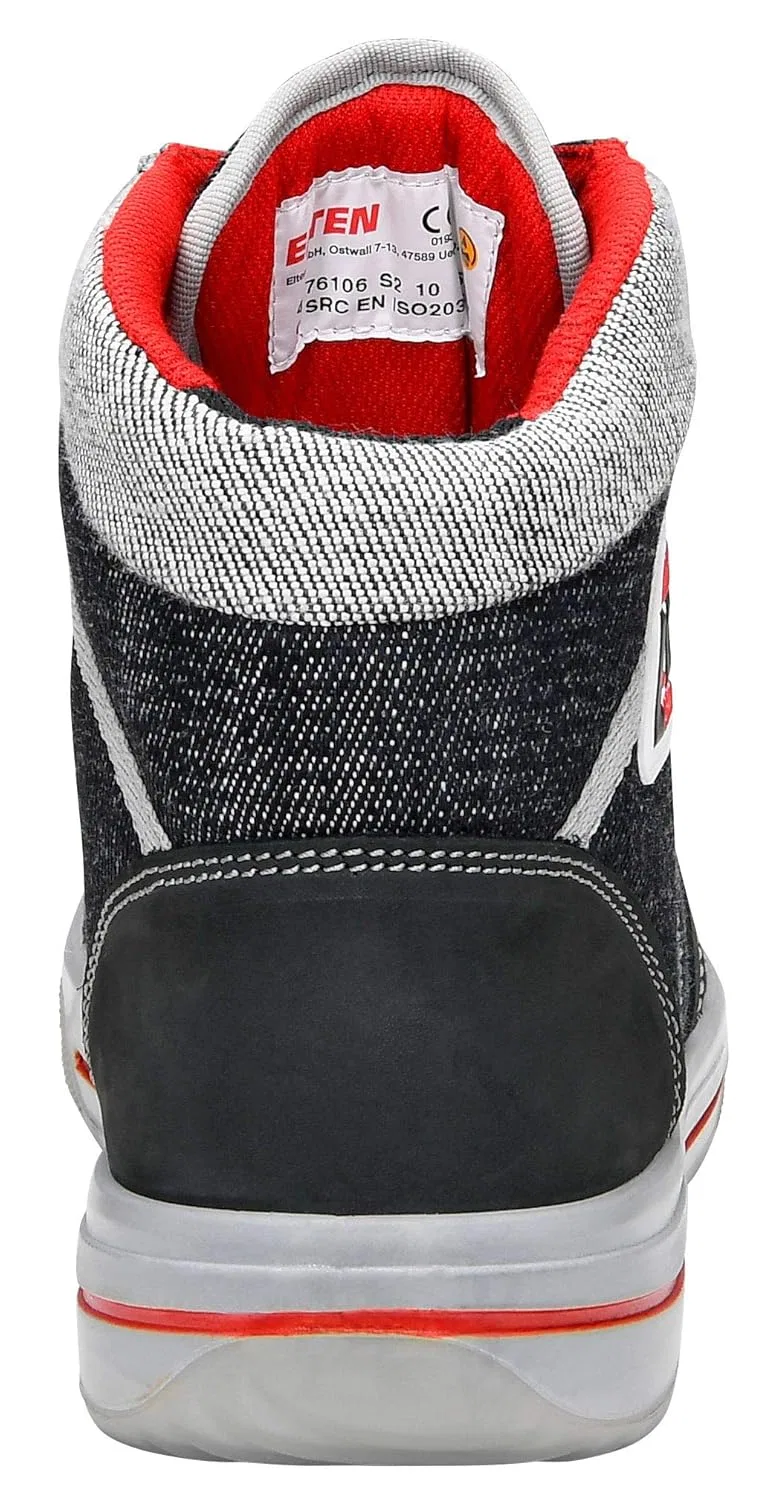 Защитные ботинки Elten Sensation Mid ESD S2 на шнуровке, размер 42 EU, Black — фото 4