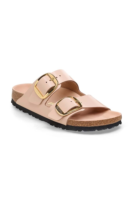 Кожаные шлепанцы Arizona с широкой пряжкой Birkenstock, бежевый — фото 2