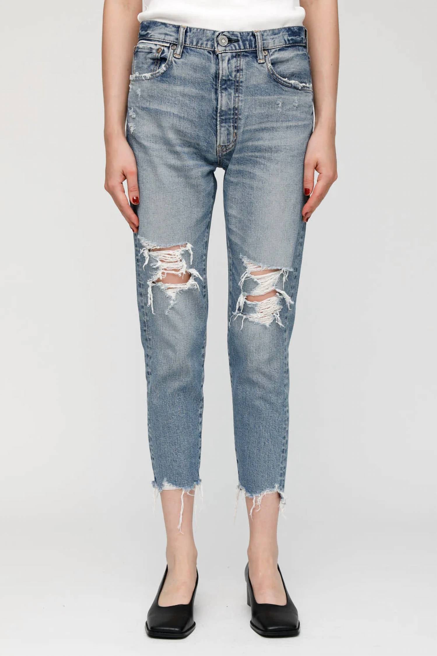 

Джинсы Carter Friend синего цвета Moussy