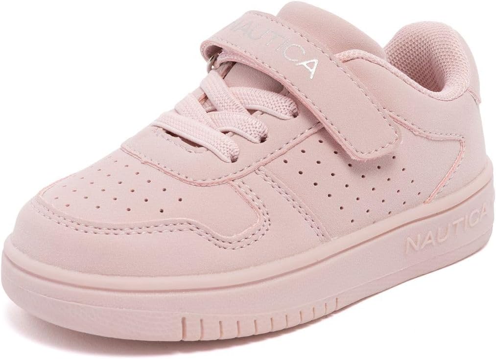 

Кроссовки Nautica для девочек с регулируемым ремешком и эластичными банджи-ремешками, Удобная повседневная обувь (малыши/дети младшего возраста), Blush-stafford