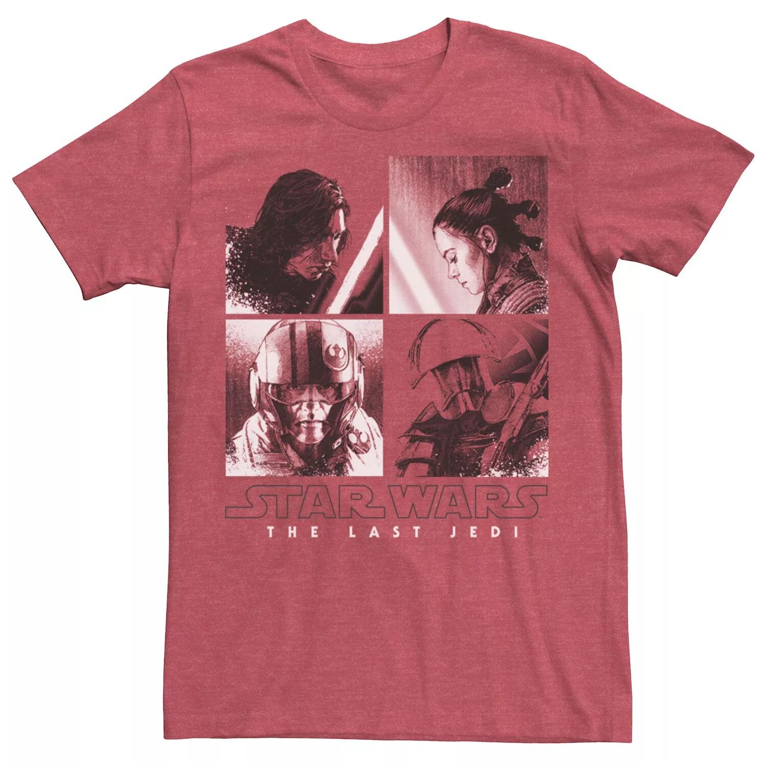 

Мужская футболка Last Jedi Kylo Rey Poe Praetorian Square Up Star Wars