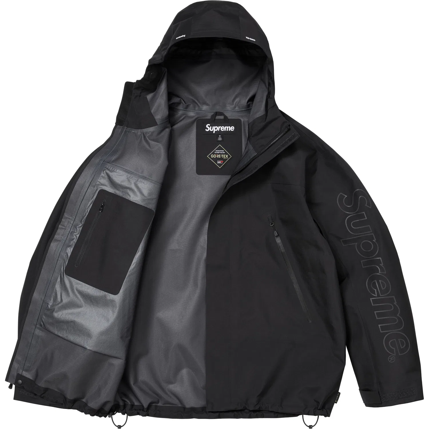 Ветровка Ghostface водонепроницаемая и дышащая, унисекс Supreme, Black — фото 4