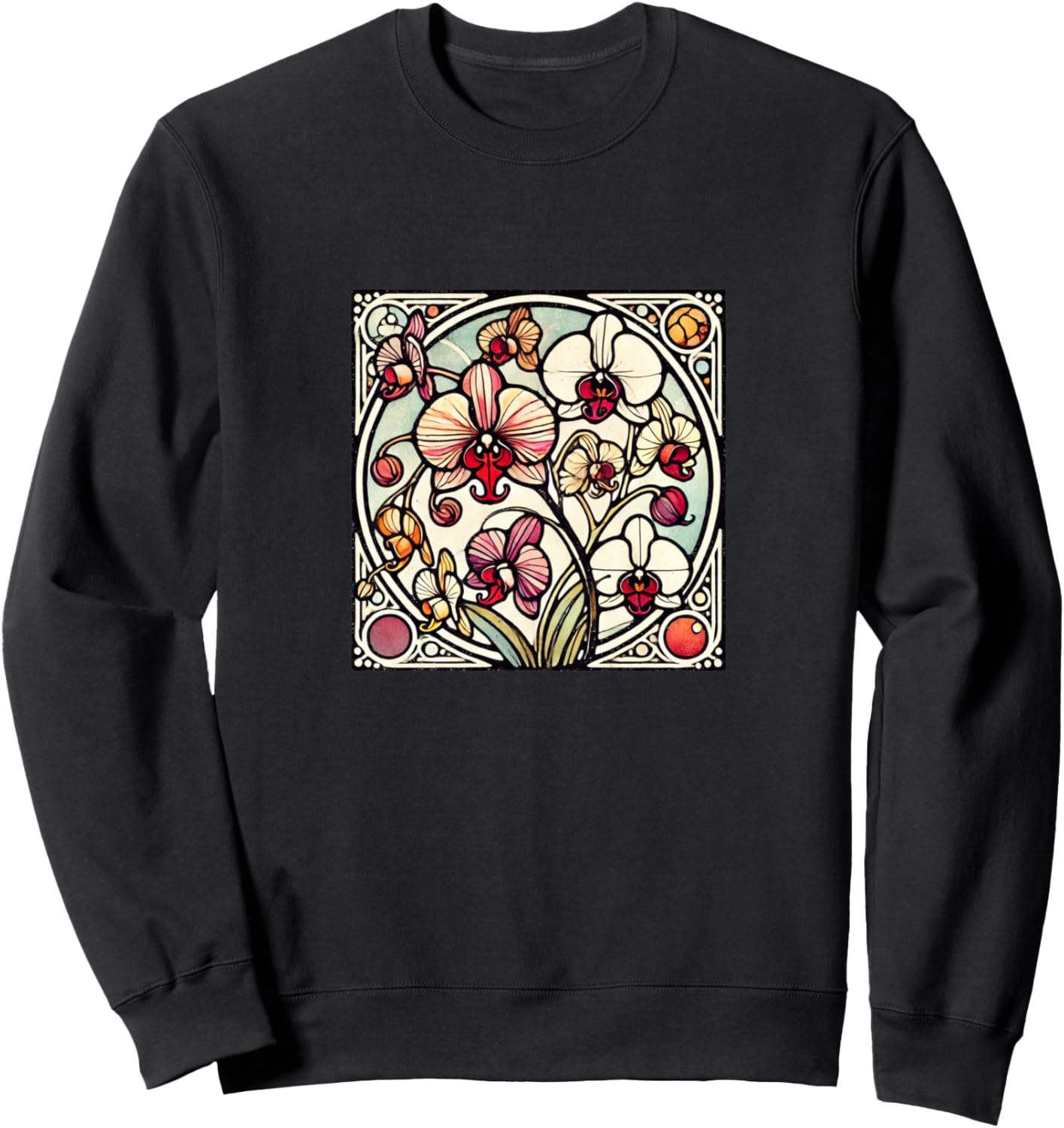 

Красивая толстовка с изображением цветка орхидеи Orchids Flowers Loves Snugg, черный