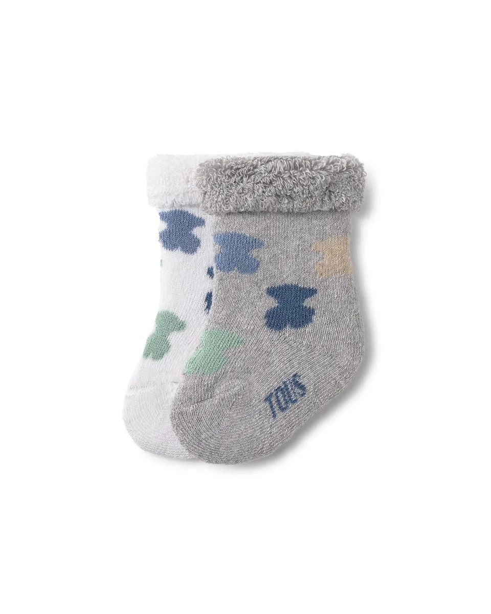 

Набор из 2 пар детских носков с медвежатами Tous, серый