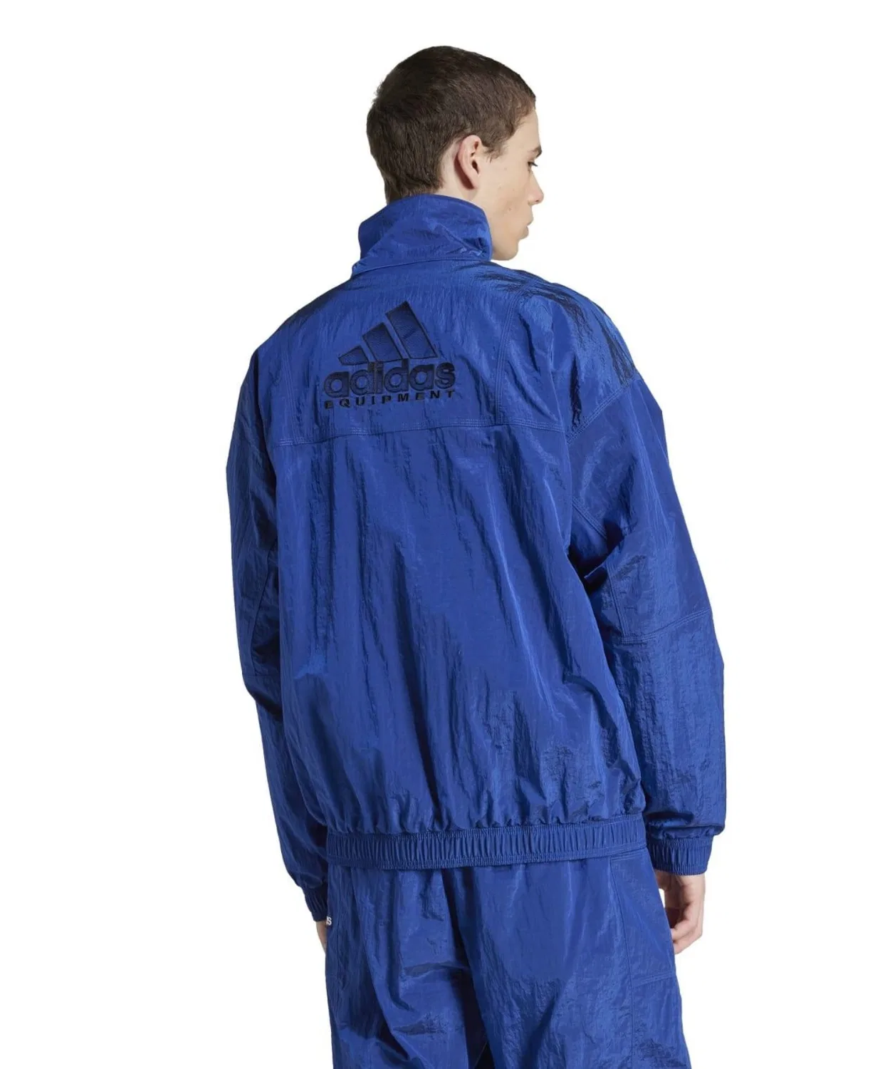 Куртка-ветровка adidas Equipment Track Top из нейлона, синяя — фото 3