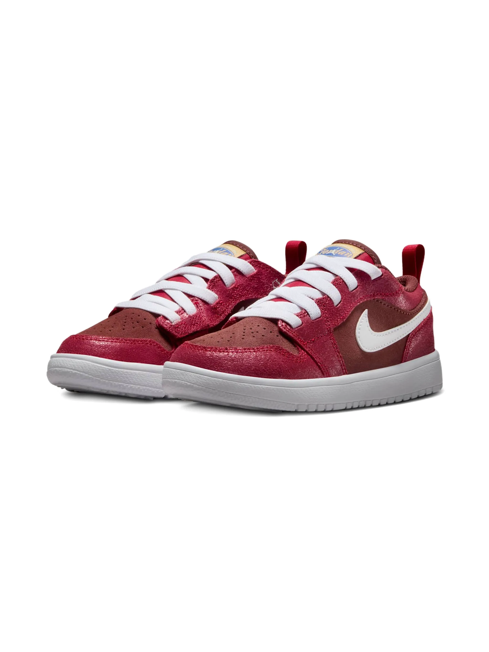 Кроссовки Air Jordan 1 Low Retro ALT SE Bread, Butter & Sole Jordan Kids, красный — фото 2
