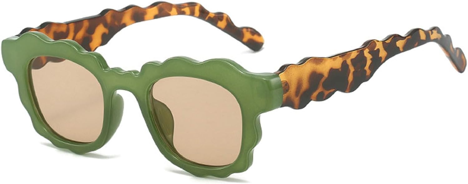 

Модные солнцезащитные очки неправильной квадратной формы из геля разных цветов для женщин, с прозрачными градиентными линзами и защитой от УФ-излучения UV400 для мужчин. Трендовые и уникальные солнцезащитные очки mincl, Green