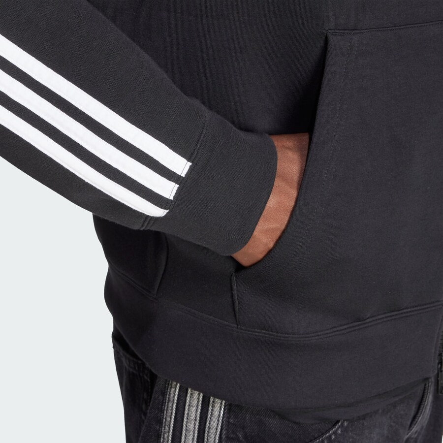 Толстовка с капюшоном на молнии ADIDAS ORIGINALS Adicolor Spacer, черный — фото 3