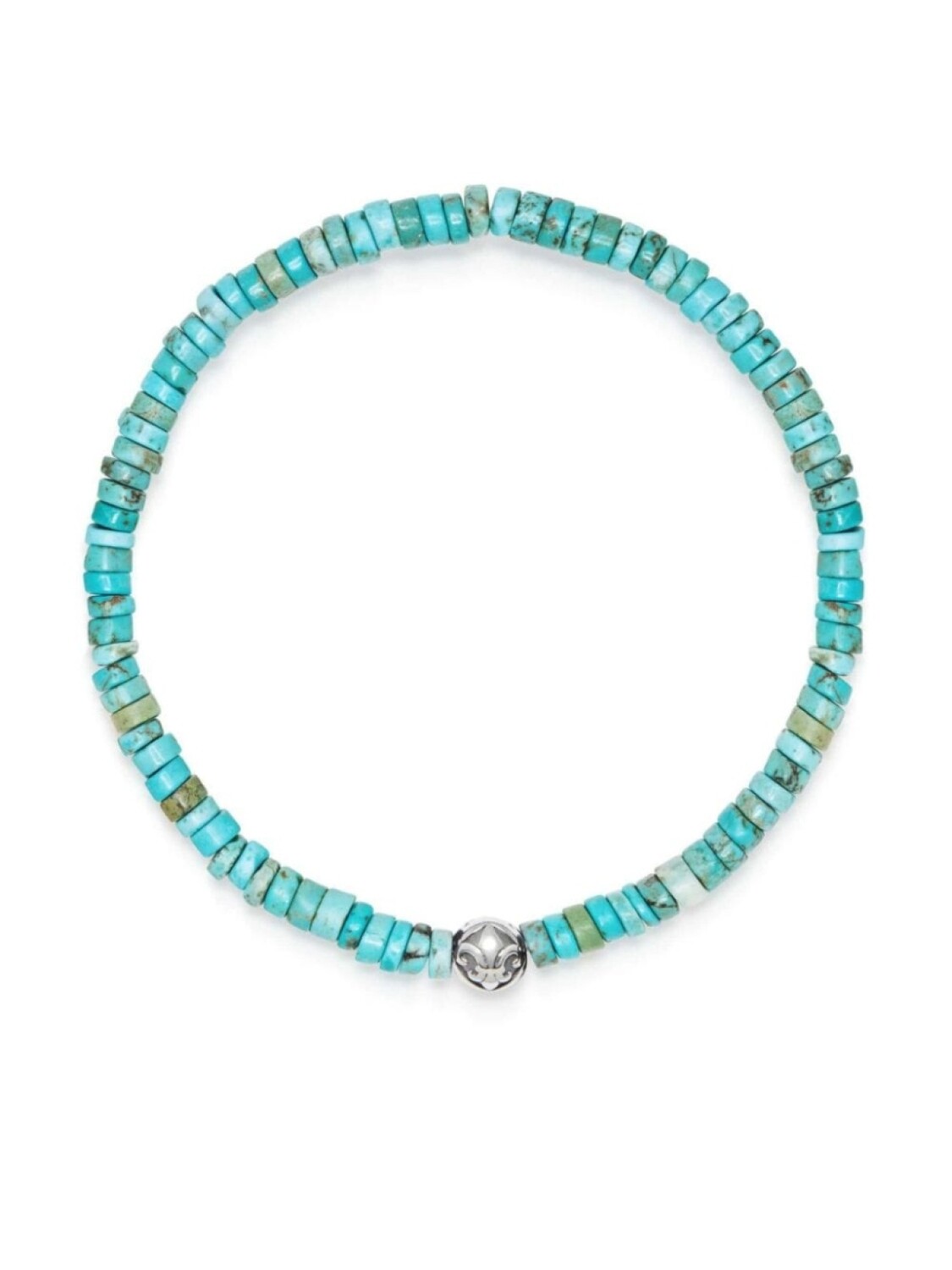 

Браслет с бирюзой и гравированным логотипом Nialaya Jewelry, синий