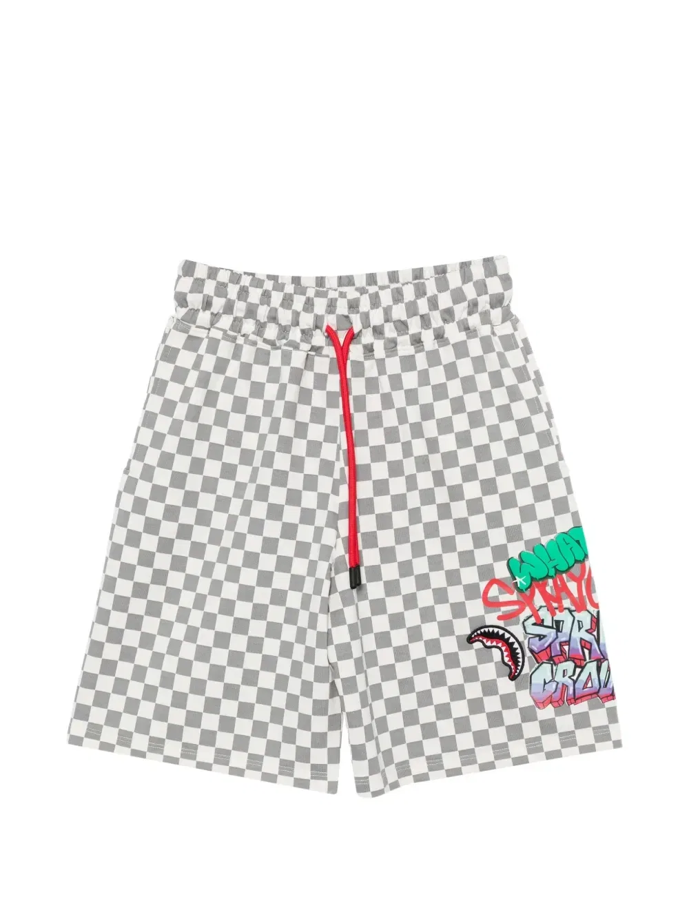 Шорты в клетку Sprayground Kid, серый