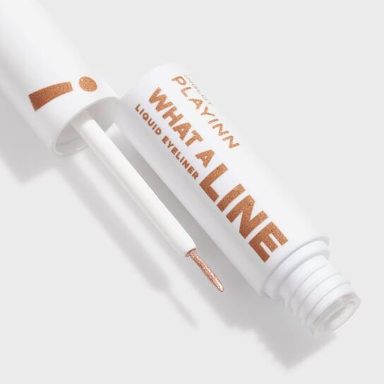 Жидкая подводка для глаз What A Line!, 3,5 мл Inglot, Playinn Powerful Gold 14 — фото 3