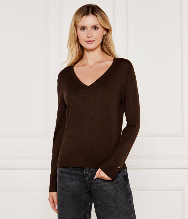 

Шерстяной свитер Regular fit Tommy Hilfiger, коричневый