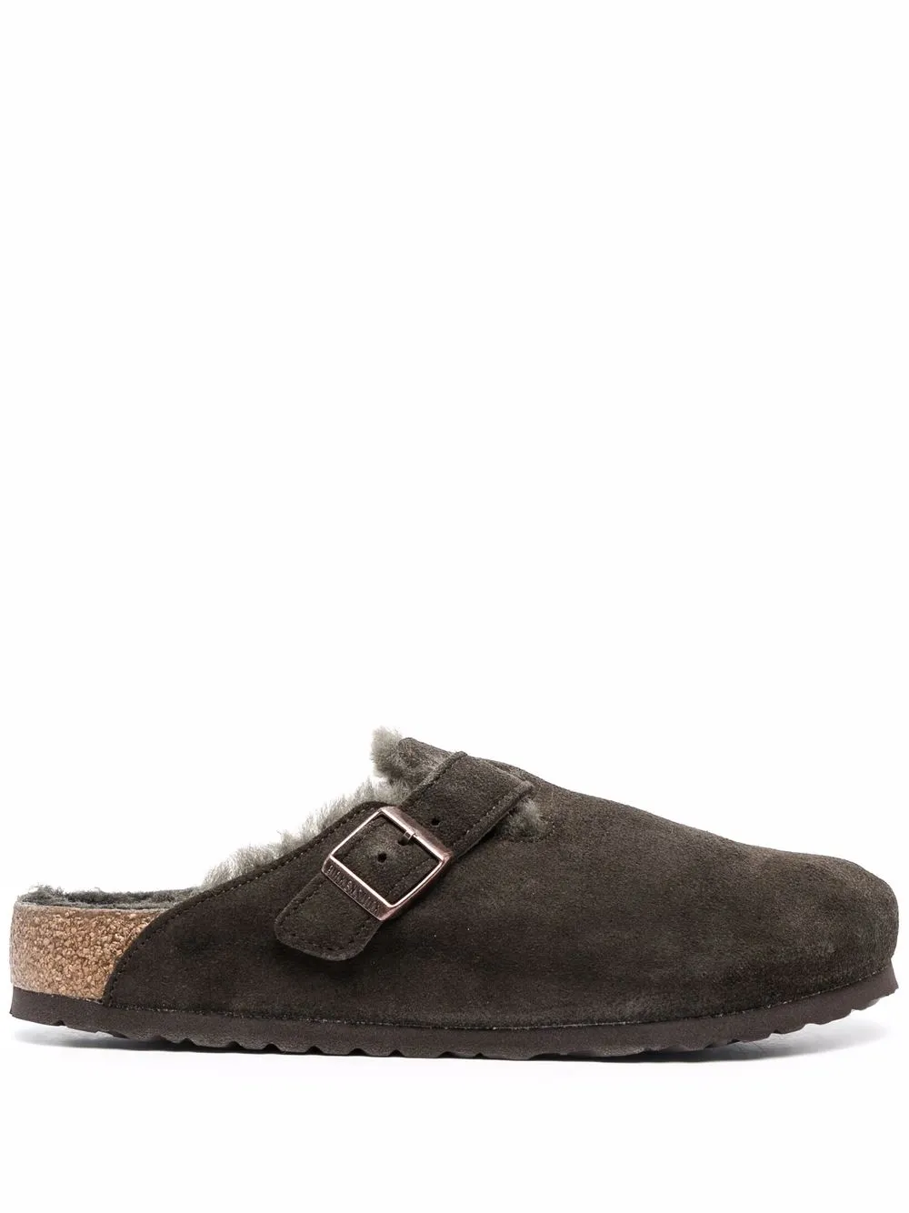 

Слиперы Boston с отделкой из овчины BIRKENSTOCK, коричневый