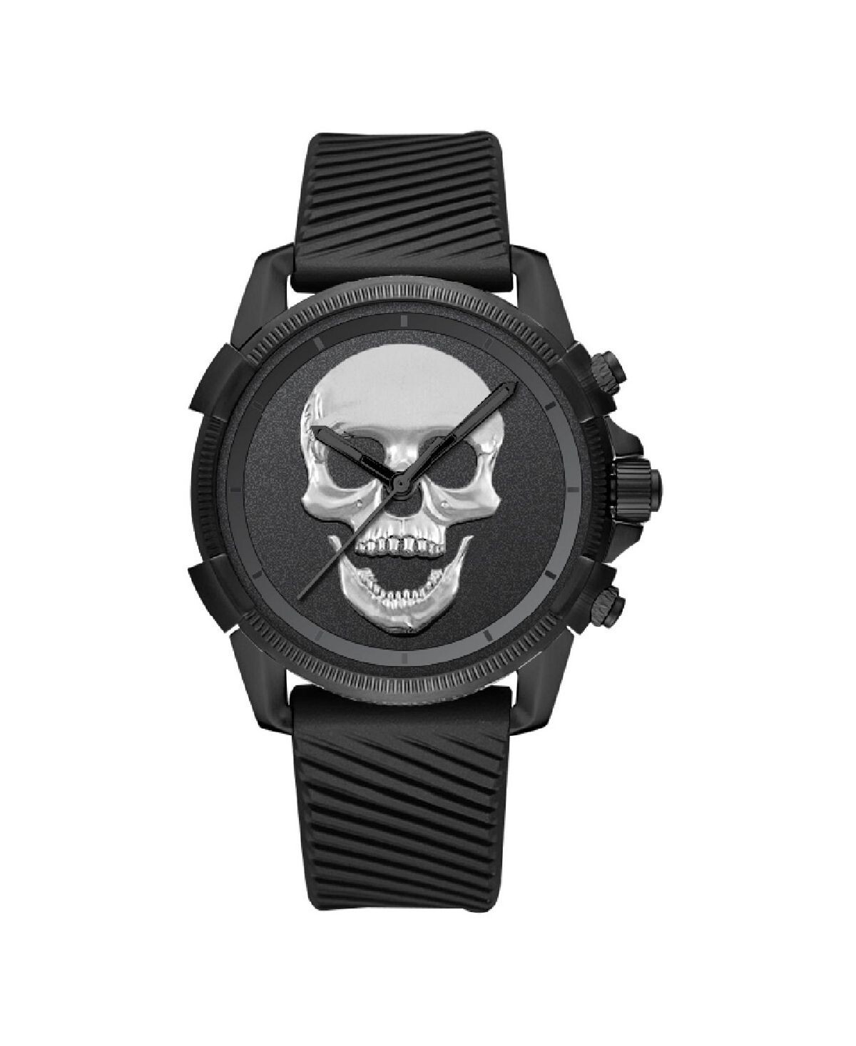 

Мужские часы с черным силиконовым ремешком 48 мм Ed Hardy