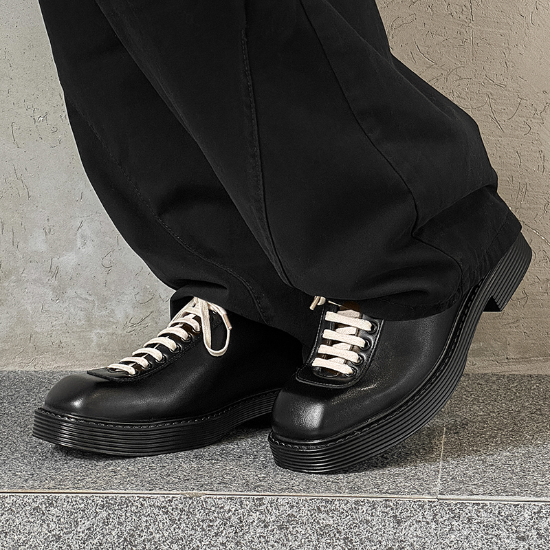 Повседневные кожаные туфли Men's BEIER, черный — фото 3