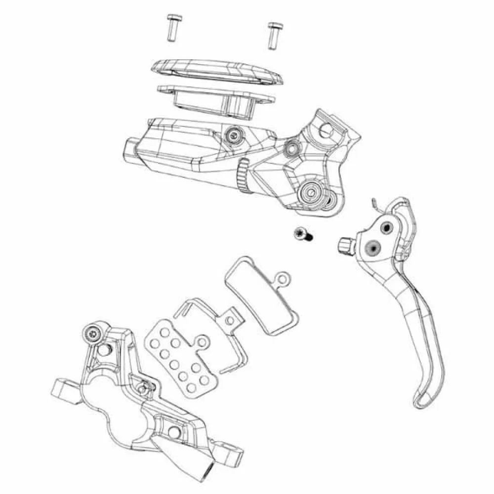 

Суппорт дискового тормоза Sram Flat Mount Apex AXS/S300, серебряный