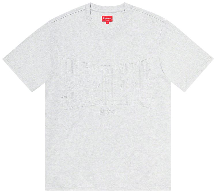 

Топ Supreme Cutout Logo Short-Sleeve Top 'Ash Grey', серый