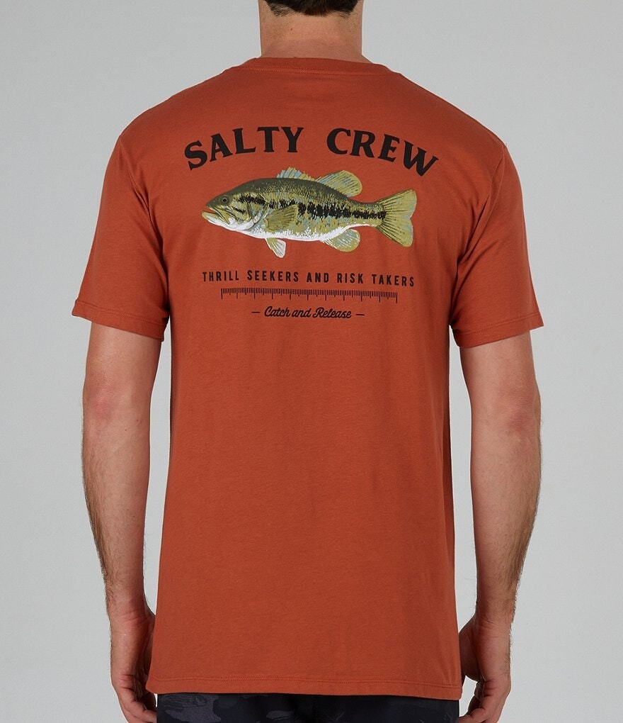 

Футболка с короткими рукавами Salty Crew Bigmouth, коричневый