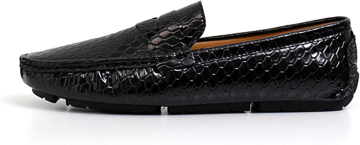 

Мужские модные лоферы городского стиля, деловые повседневные формальные туфли, дышащие, легкие, для прогулок, вождения, офисной работы, банкетов, свадеб, костюмов, платьев, кожаные туфли Generic, черный