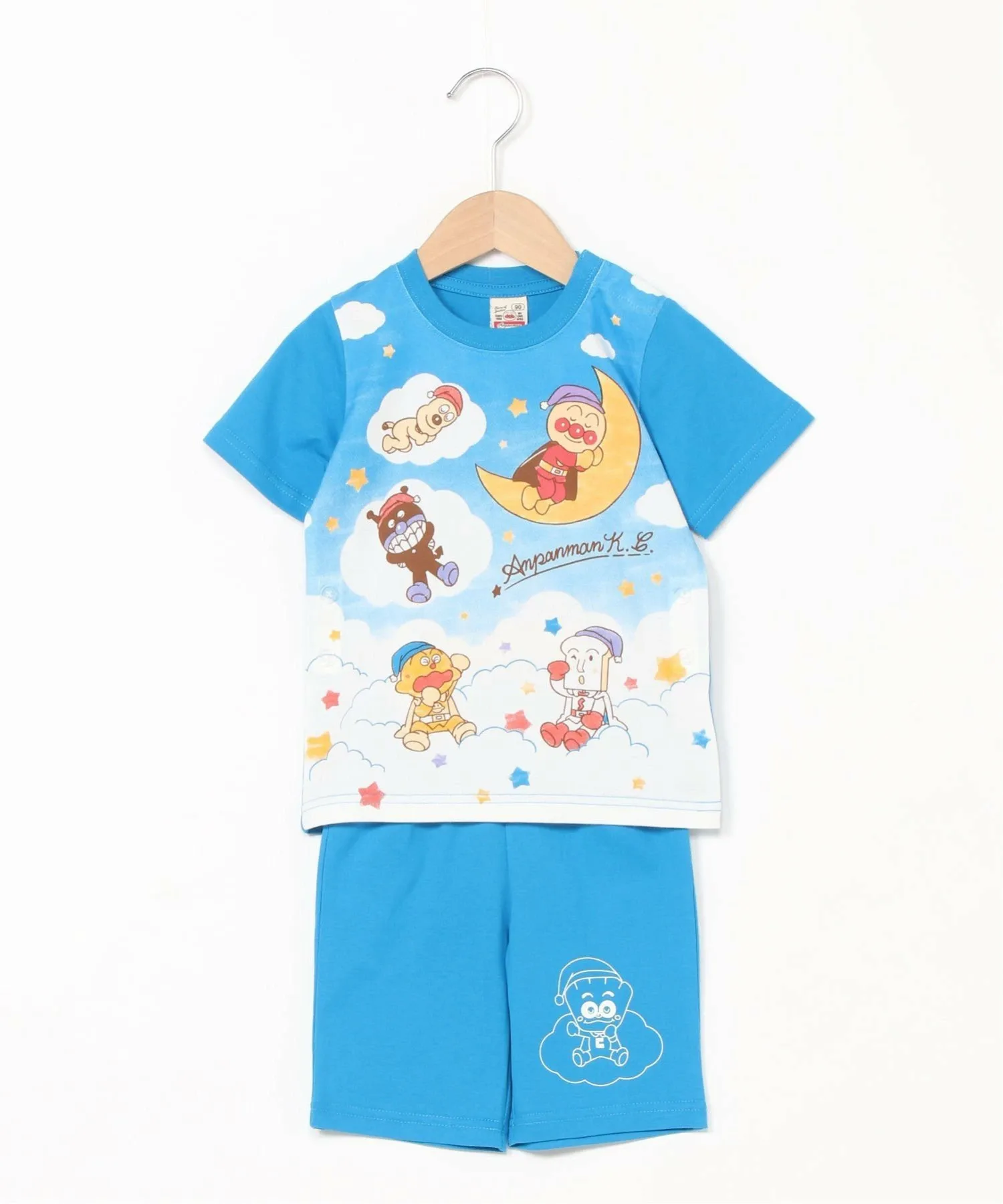 Пижама с короткими рукавами и красочным светящимся рисунком неба Anpanman Kids Collection, blue — фото 2