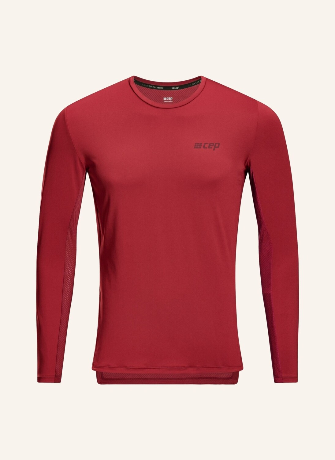 

Беговая рубашка the run long sleeve cep, темно-красный