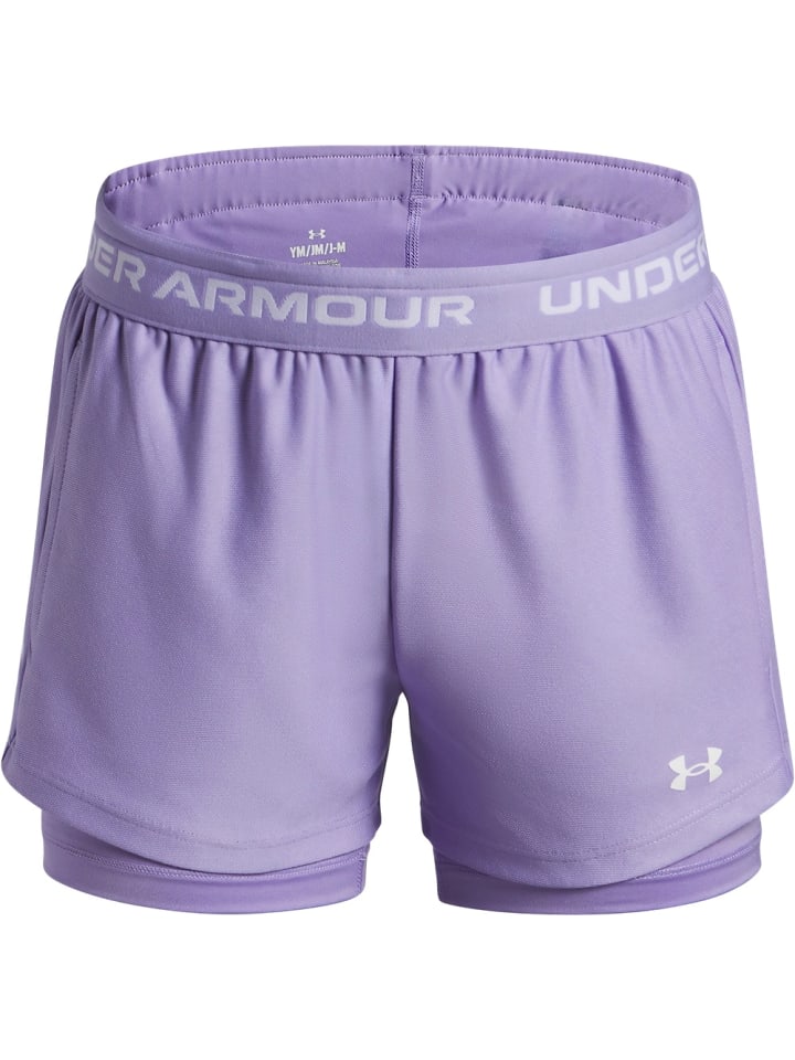 

Спортивные шорты "Tech Play Up 2N1 Shorts" фиолетового цвета Under Armour