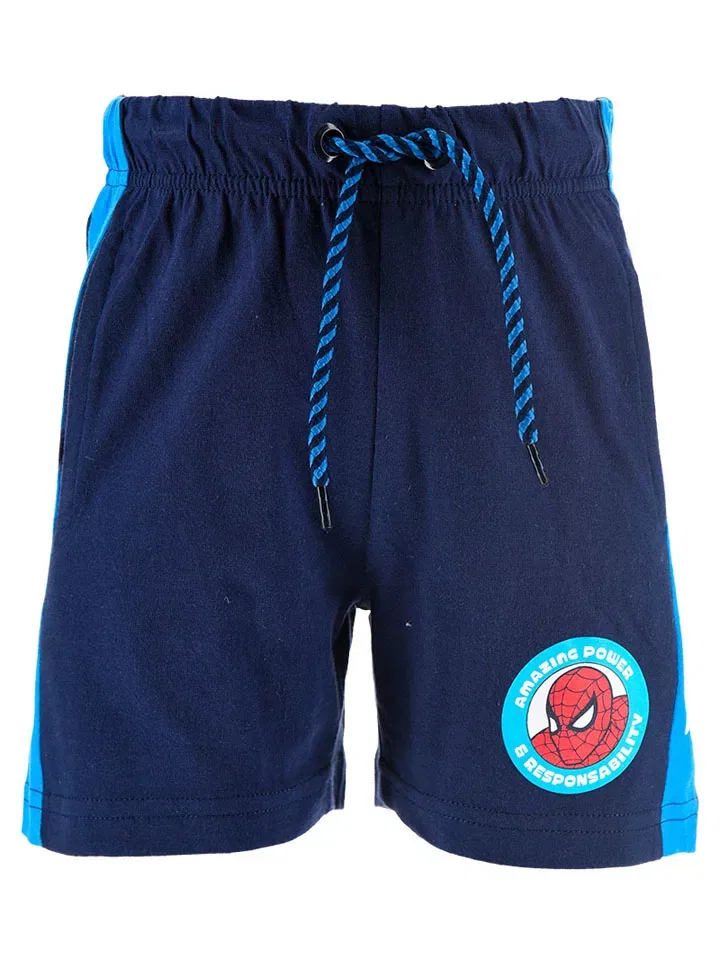 Шорты хлопковые Spiderman, синий