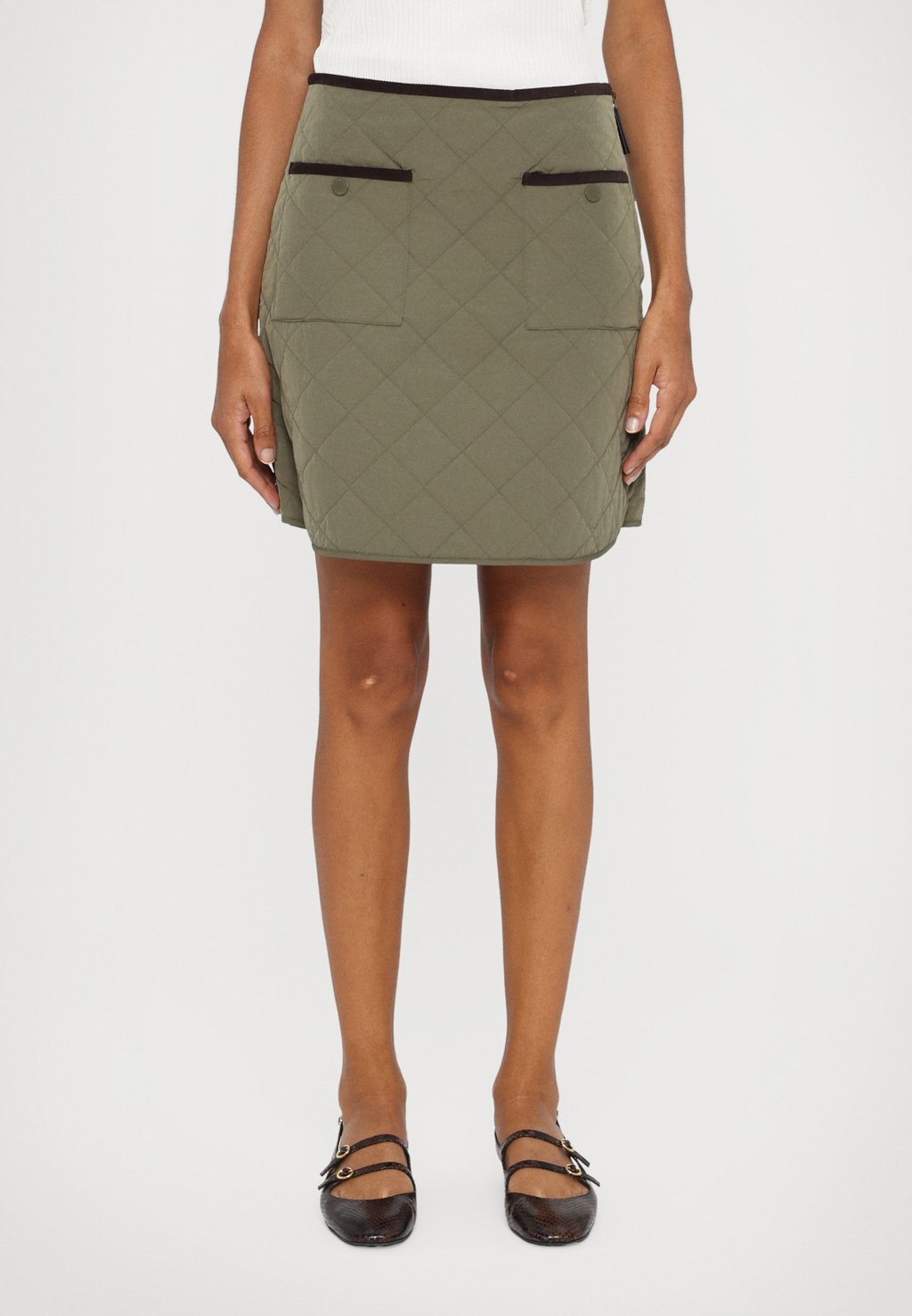 

Мини-юбка ERBA WEEKEND MaxMara, хаки