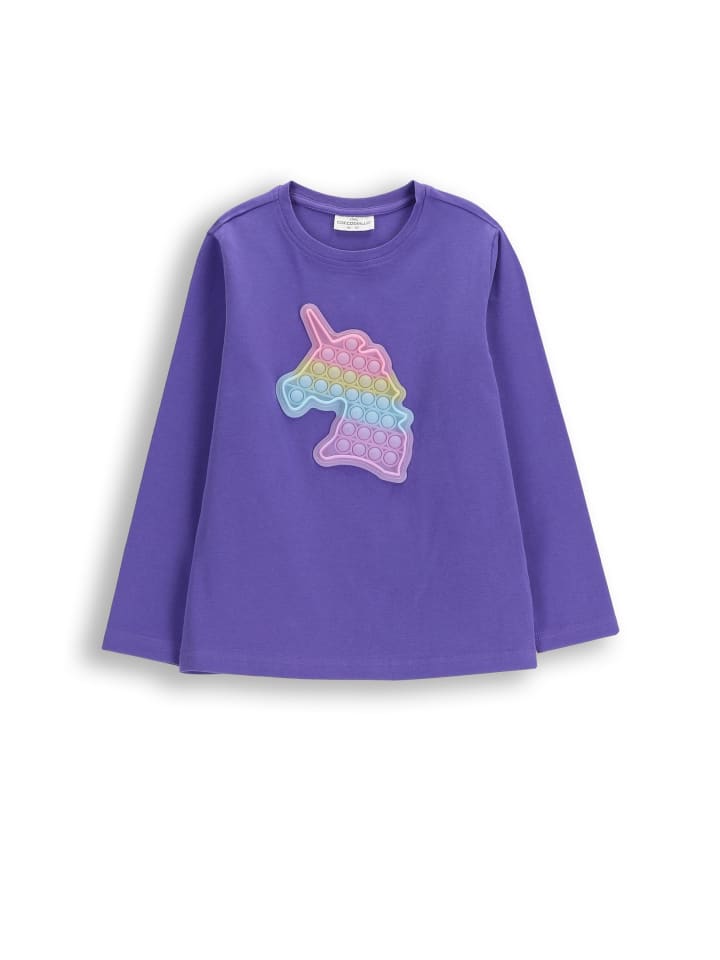 

Рубашка с длинными рукавами фиолетового цвета Coccodrillo