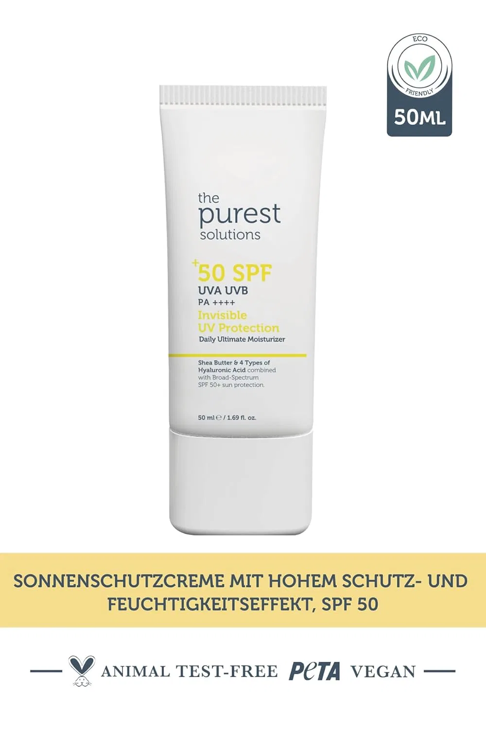 Увлажняющий солнцезащитный крем SPF 50 The Purest Solutions — фото 3