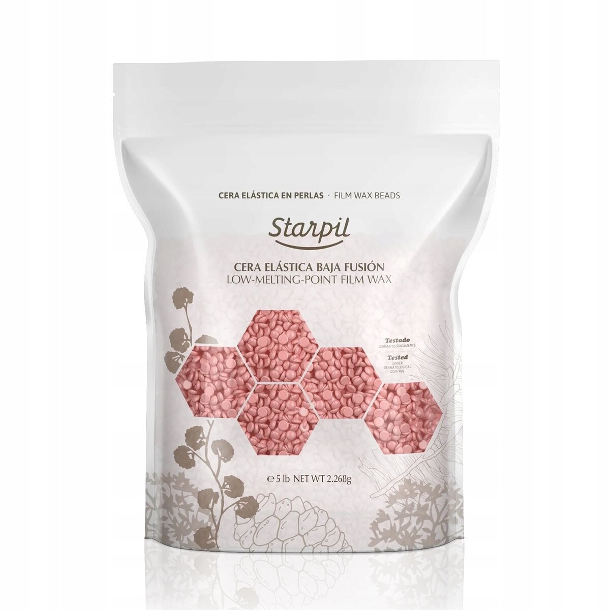 

Starpil, Розовый эластичный полимерный воск, 2,26 кг