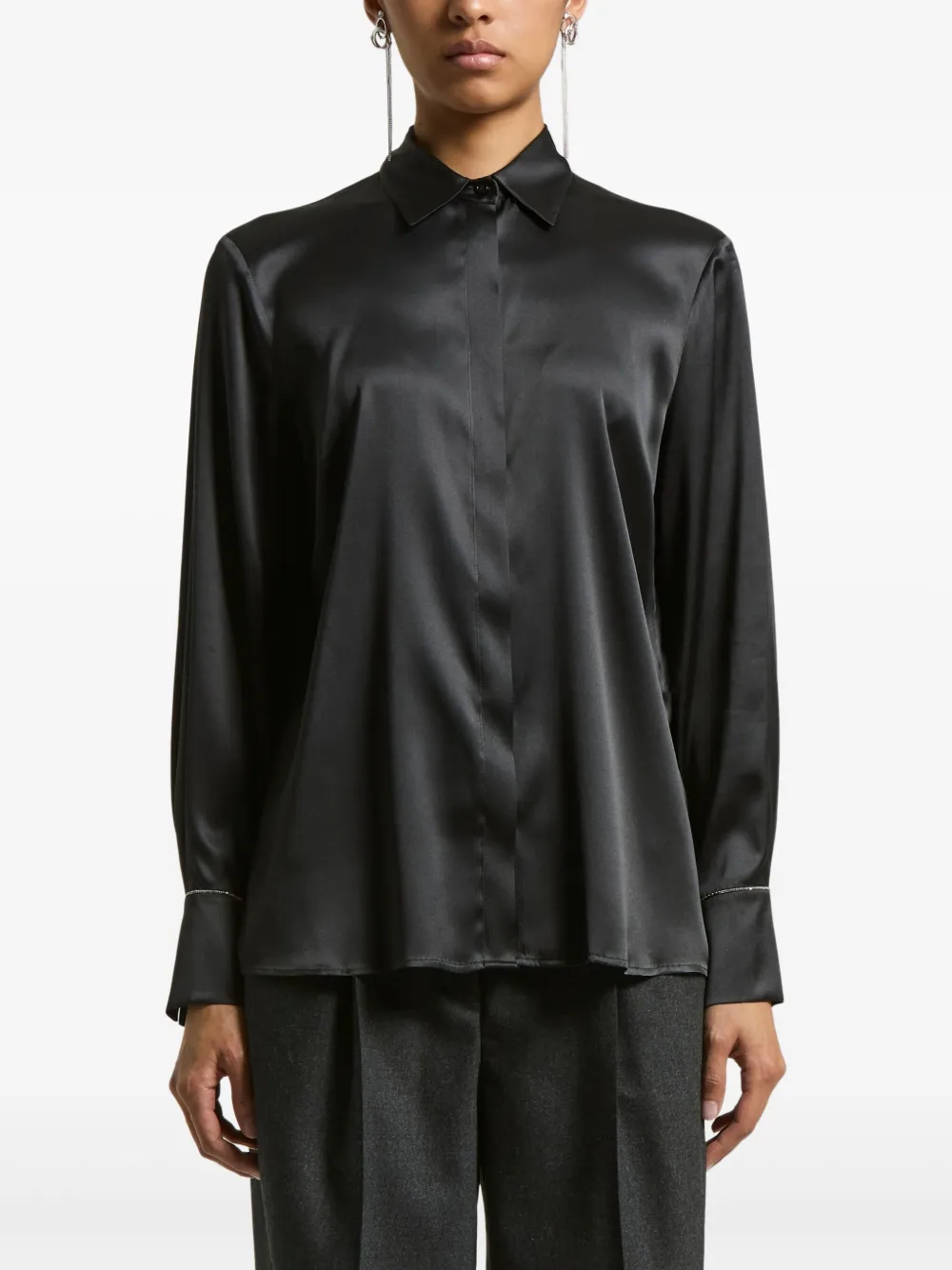 

Рубашка на пуговицах Peserico, серый