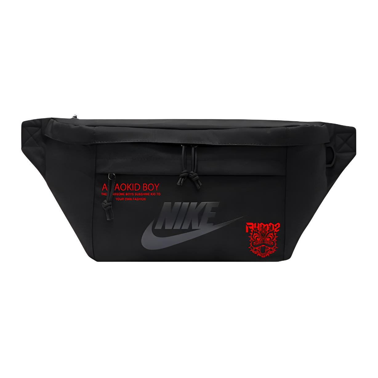 

Nike Тканевая поясная сумка Regular Unisex черная, Chinese Fashion Trend Simple Line Lion
