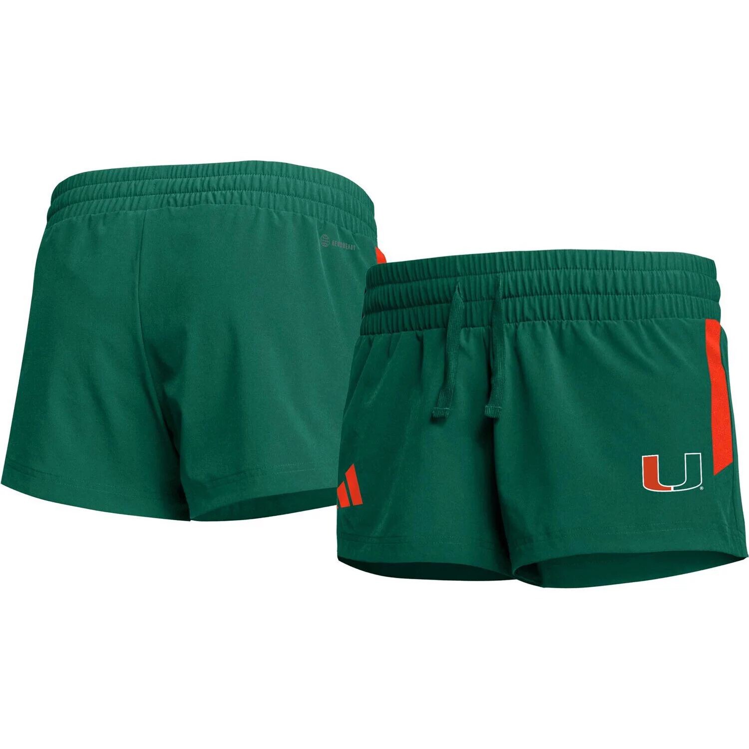 

Женские шорты adidas Green Miami Hurricanes 2023 Sideline Performance adidas