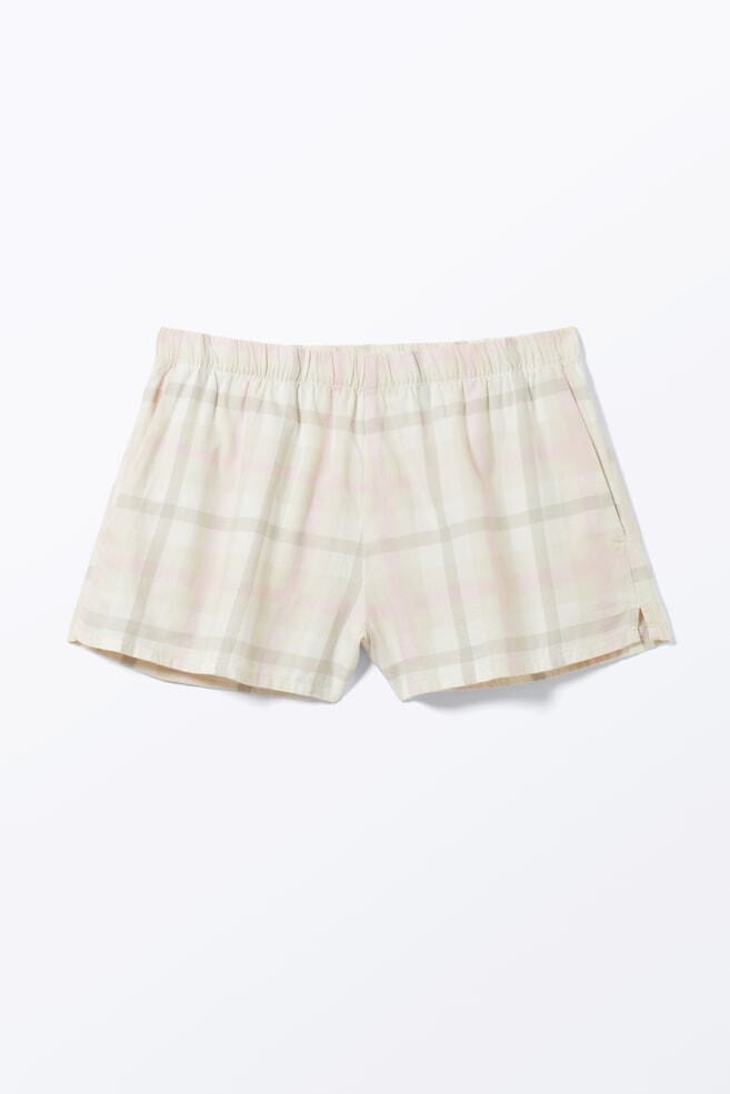 

Фланелевые шорты боксеры Monki, бежевый