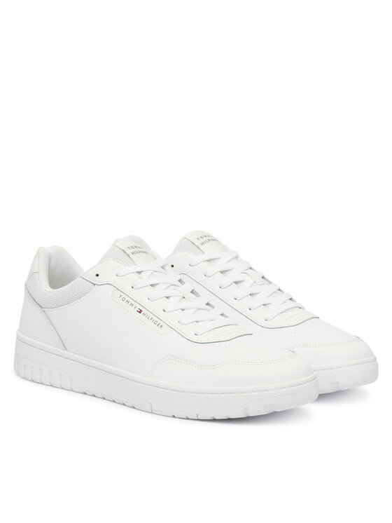 Кроссовки Th Basket Core Lite Lth FM0FM05713 Tommy Hilfiger, белый — фото 2