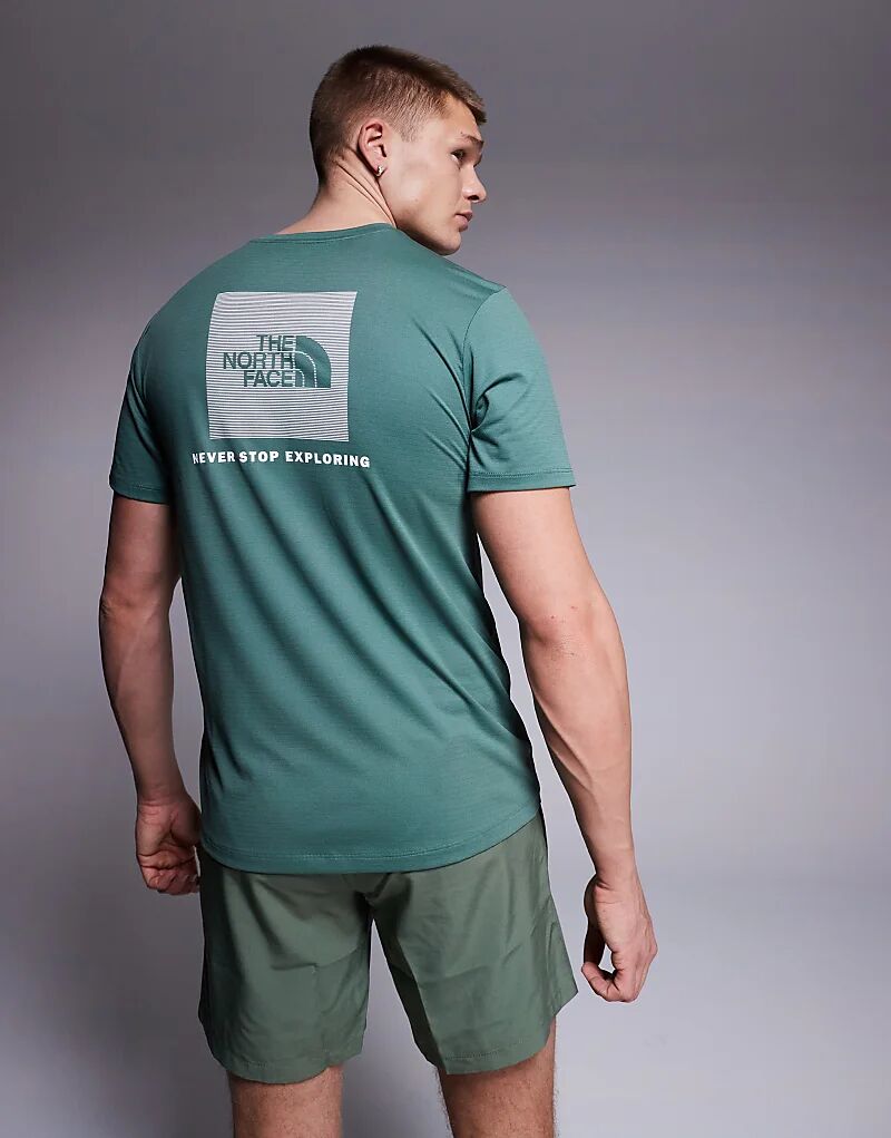 

Футболка Training 24/7 Box NSE с принтом на спине зеленого цвета The North Face