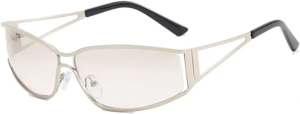 

Солнцезащитные очки Y2k для женщин и мужчин, большие солнцезащитные очки с градиентным переходом, очки в стиле стимпанк, солнцезащитные очки с зеркальными линзами KTUCN, A