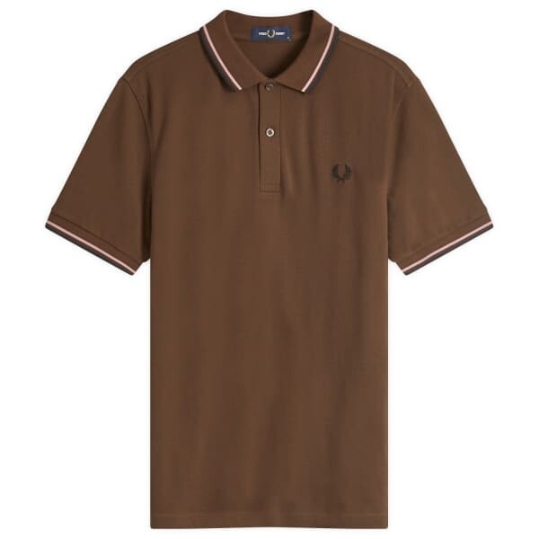 

Поло с двумя наконечниками Fred Perry, черный