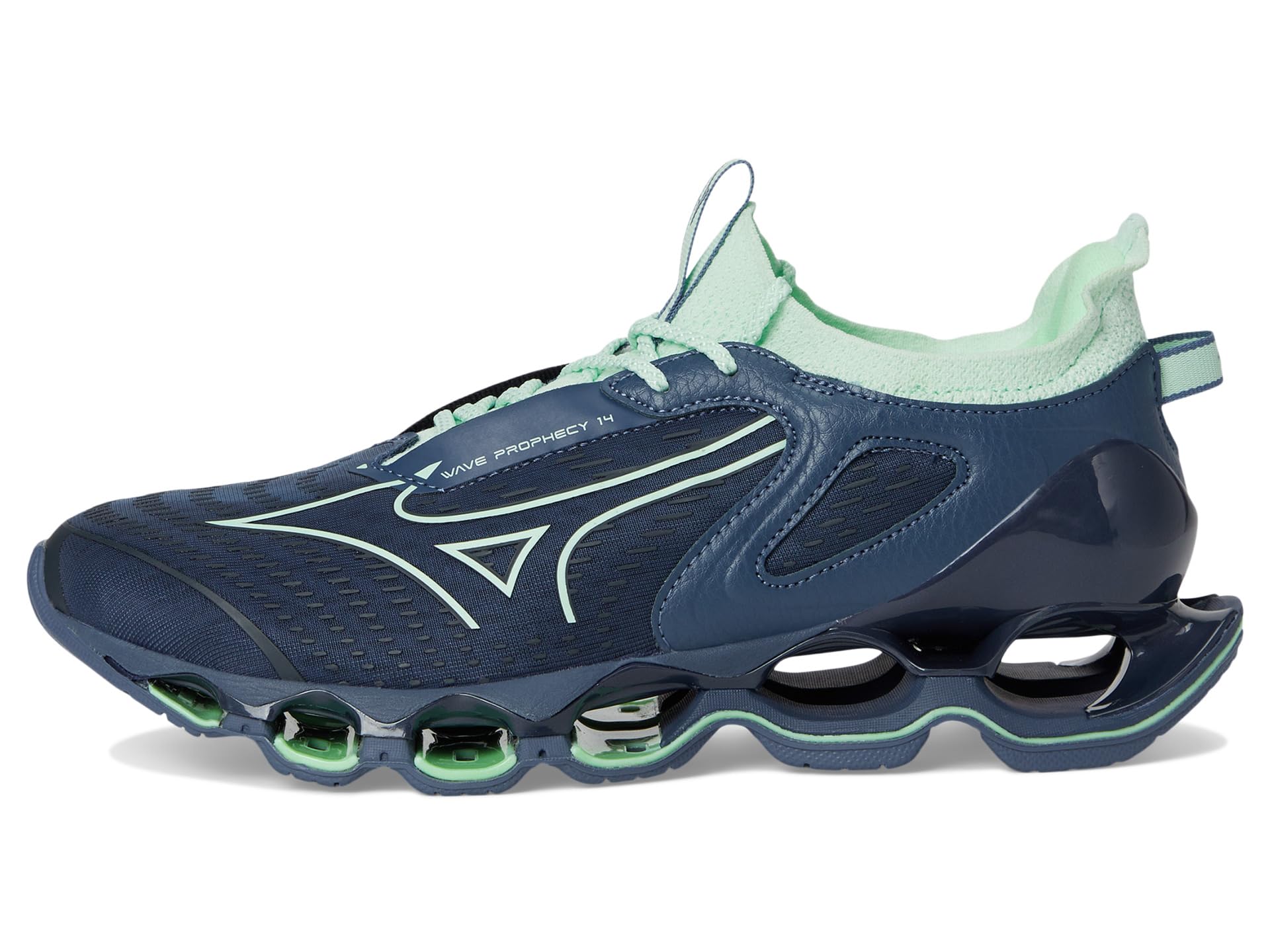 Кроссовки Mizuno Wave Prophecy 14, цвет Vintage Indigo/Bay — фото 4