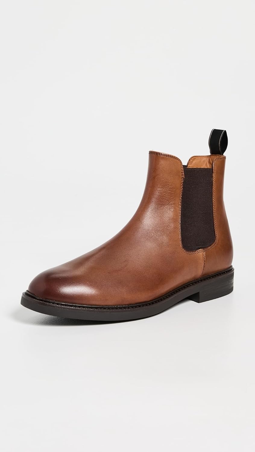 POLO RALPH LAUREN Мужские кожаные челси-ботинки Asher, Tan — фото 2