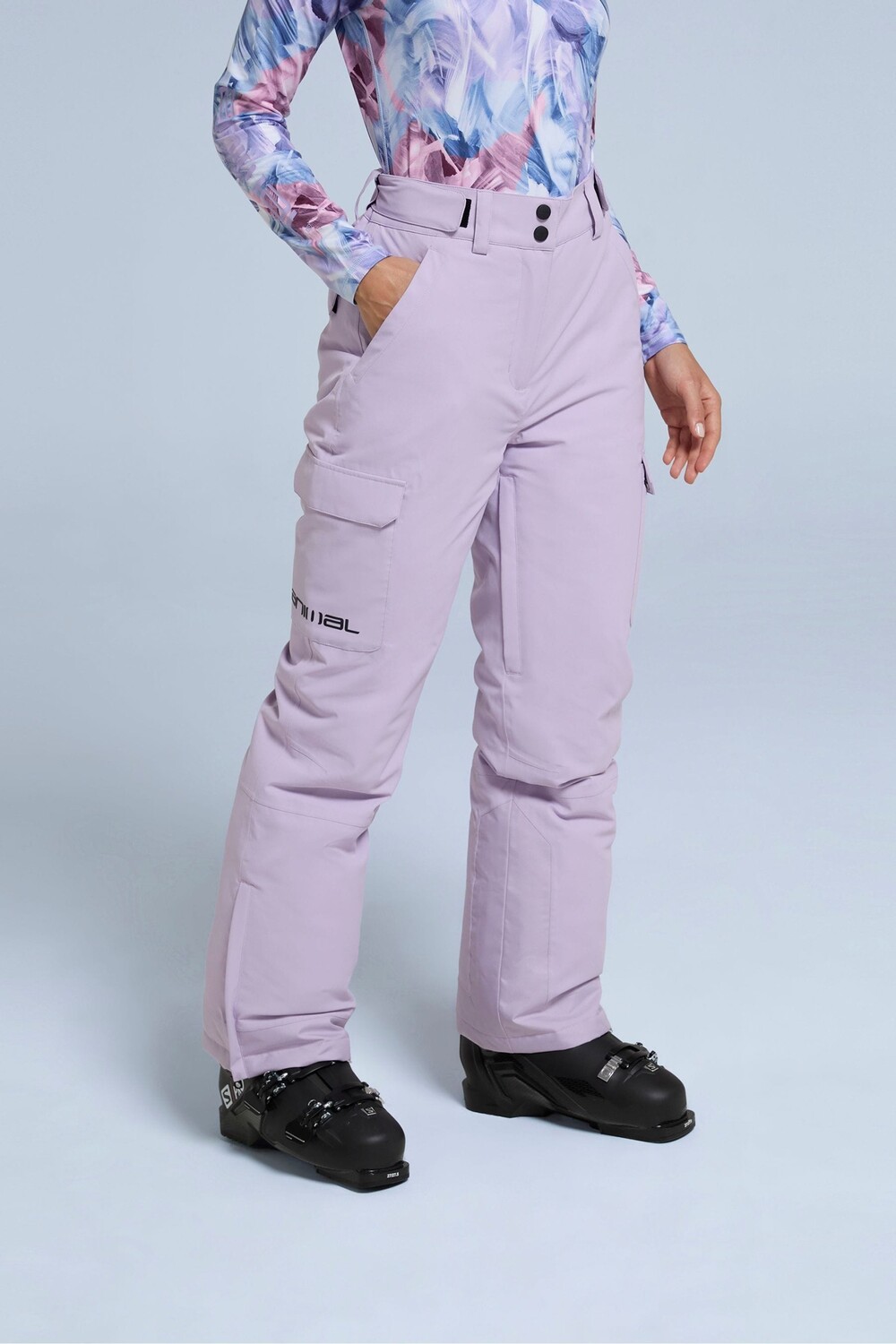 

Женские снежные брюки Glaze Animal, фиолетовый