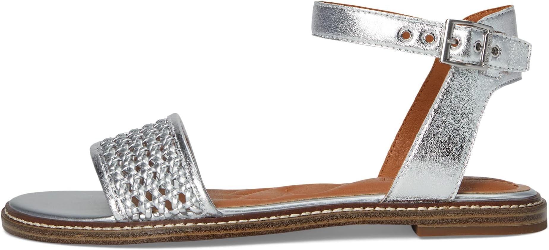 Сандалии Lucky Brand Kimaya Ankle Strap Sandal, серебряный — фото 4