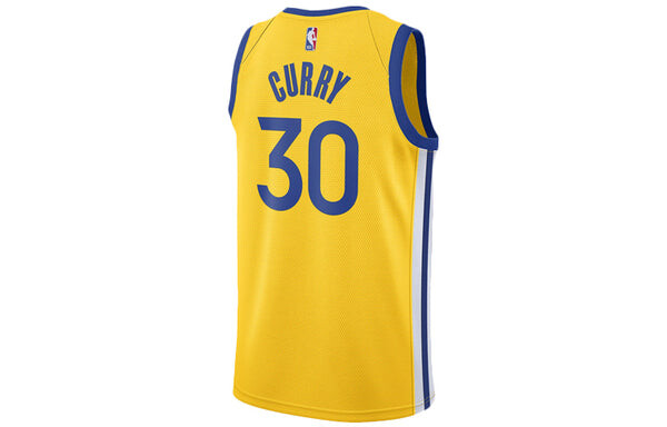 Спортивная футболка nba swingman jersey sw golden state warriors stephen curry yellow Nike, желтый — фото 2