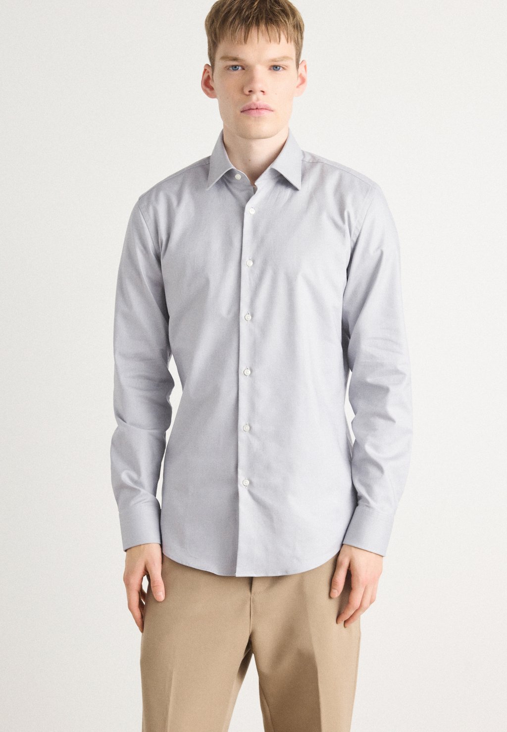 

Классическая рубашка HANK KENT - Shirt BOSS, серый