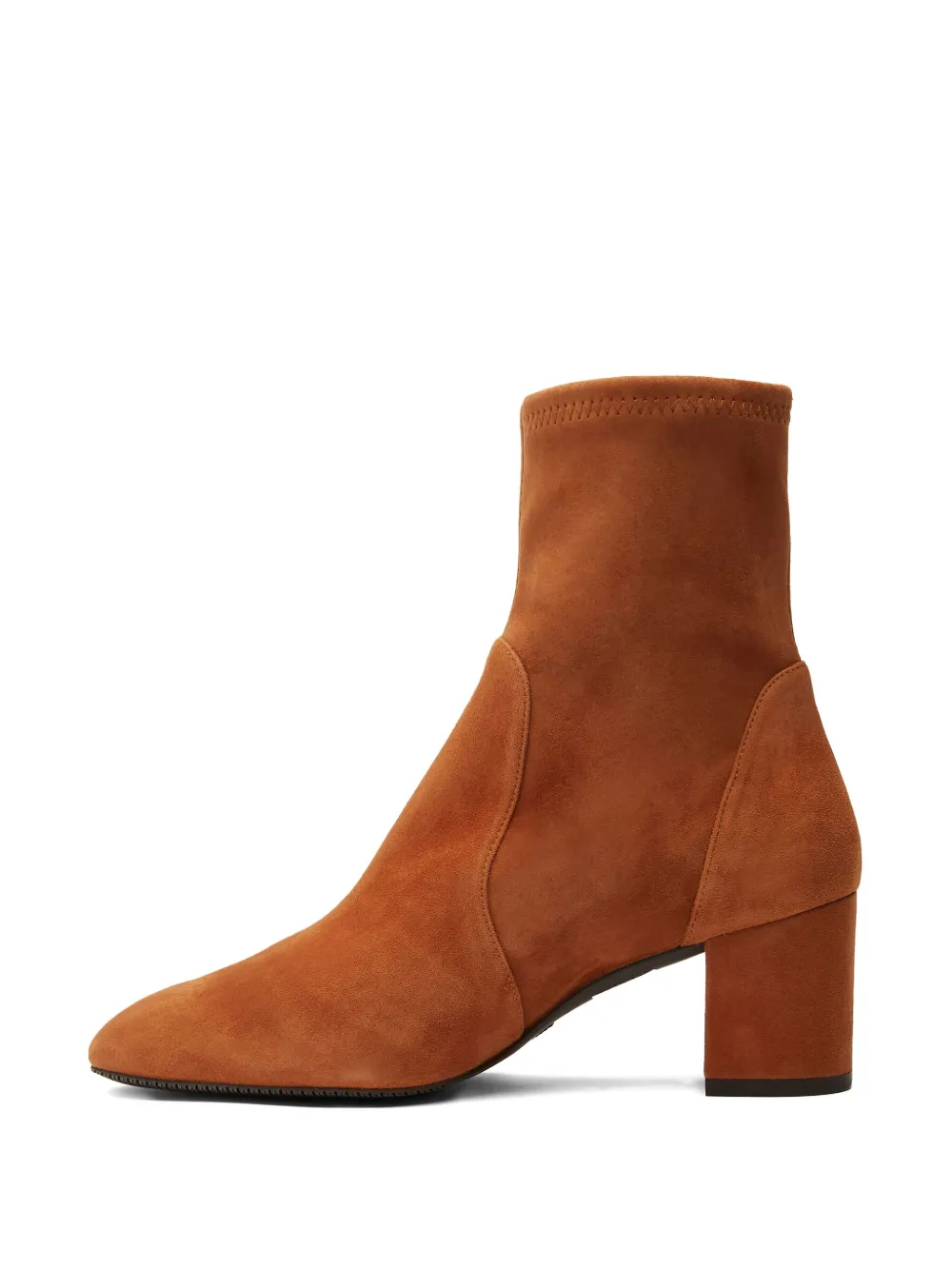 Ботильоны Yuliana из эластичного материала с каблуком 60 мм Stuart Weitzman, коричневый — фото 4