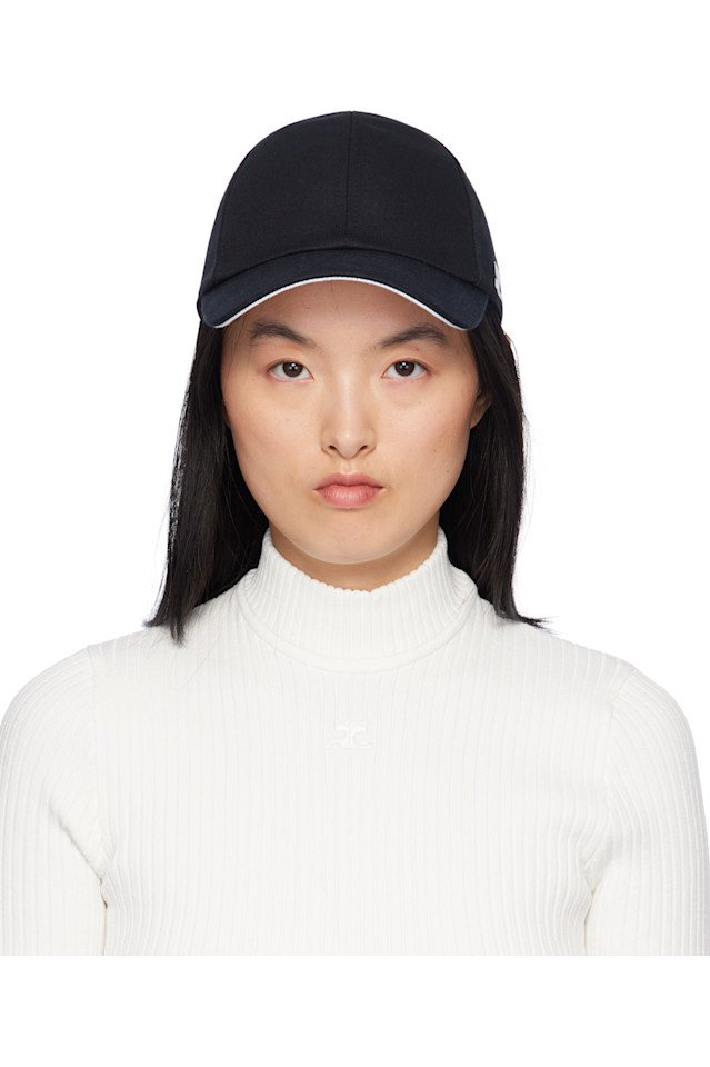 

Хлопковая кепка Signature 'ac' Courrèges, черный